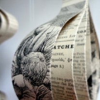 Handmade from a vintage book of stories for children.